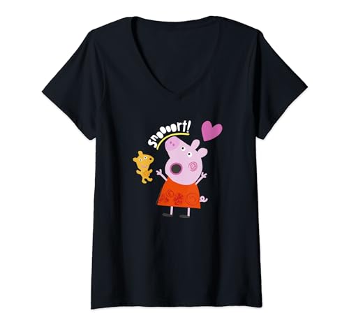 Peppa Pig Snoooort t-shirt col V facile à enfiler pour enfant actif