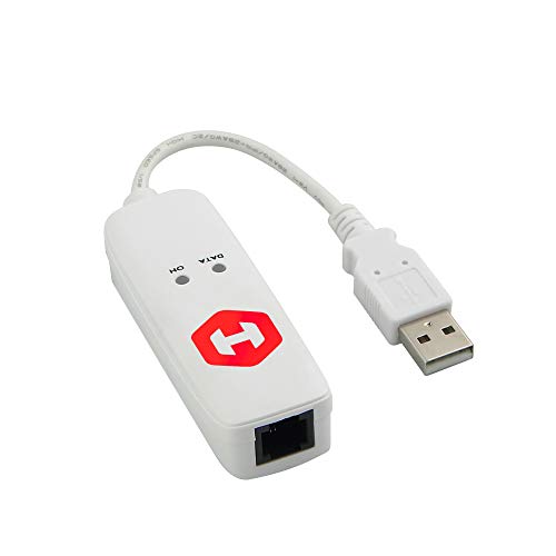 Hiro H50353 V92 56K External Usb Data Fax Dial Up Internet Modem Single Port Truly Plug N Play Driverless Installation Built In Driver Windows 10 8.1 8 7 Compatible #TOP4