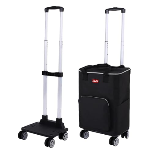 Carro Plegable con Ruedas, Asilamiento Termico E Impermeable | Carro Compra 4 Ruedas De 40l/30kg |...