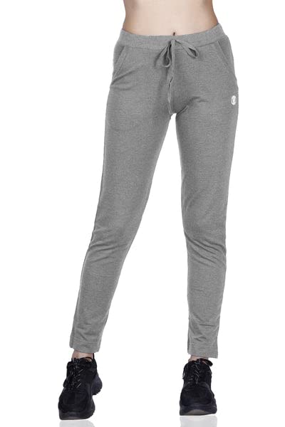 Image of Women's Straight Fit Ankle Length Cotton Track Pant