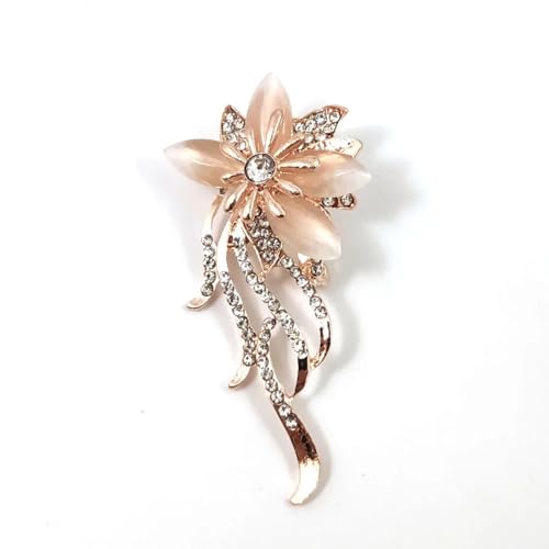 Pin's fleur à pampille étincelant idéal pour banquet et grande réception