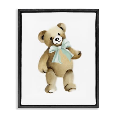 Teddy Bear Nursery Animal Charm, 17 x 21 Inch Canvas in Floater Frame