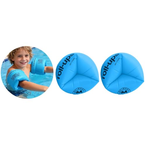 Inflatable Arm Floaties Swim Wings for Kids & Adults Blue 2PCS - image 1