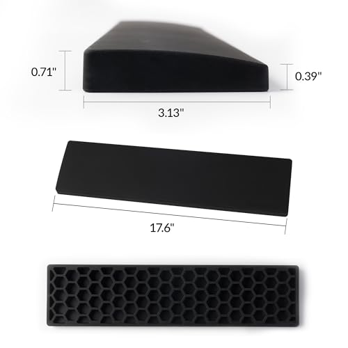 Image of Silicone Wrist Rest for Keychron K10 Pro / K10 Max / K10 HE / Q6 / Q6 Pro / Q6 Max / Q6 HE / V6 / V6 Max, 17.6 inch Non-Slip Palm Rest, 100% Full-Sized Mechanical Keyboards Support with Typing Pain Relief