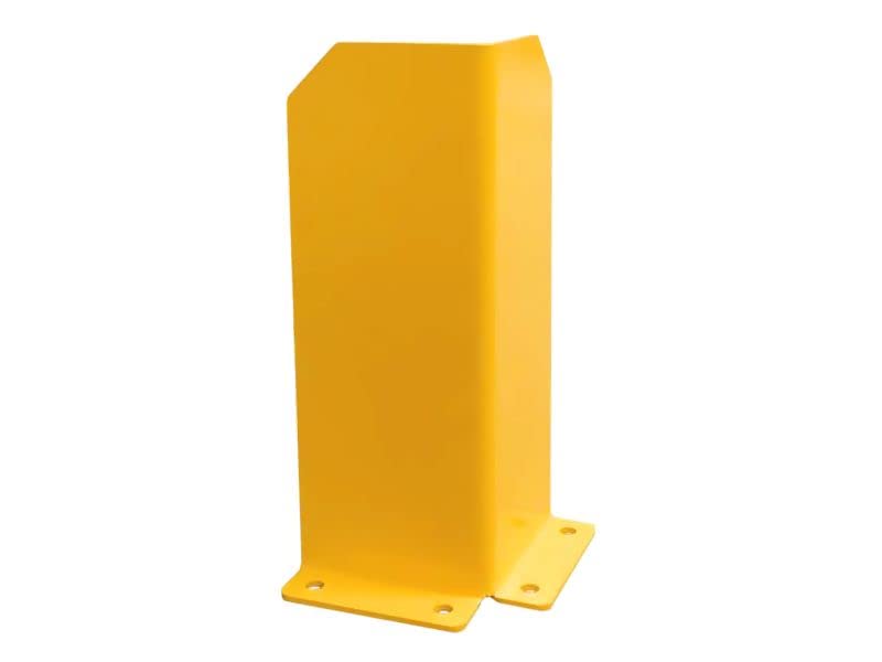 The Workplace Depot Racking Corner Protector โHeavy Duty 5mm S235 Steel Guards with Bright Yellow Powder Coating โ Warehouse & Industrial Safety Protection for Pillars and Equipment (Pack of 5)