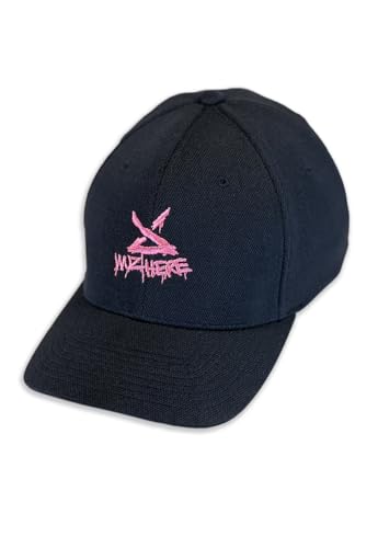 Arcane Jinx Wuz Here Embroidered Fitted Hat (US Alpha Small Medium Black)