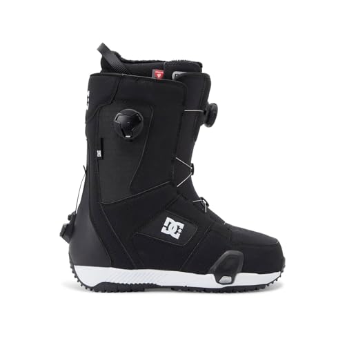 DC Men's Phase BOA Pro Step On Adjustable Durable Medium-Flex Ventilated Snowboard Boots with Insulated Liner & Molded Insole, Black/White, 11