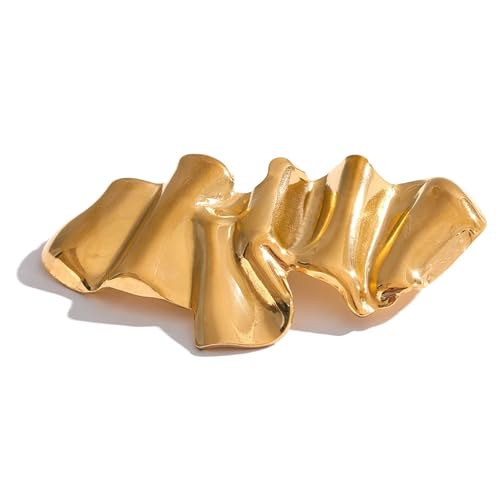 Mchic Gold Brooch Pins for Women Fashion: Unique Brooches Clothing Accessories Jewelry