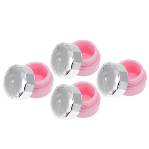 OSALADI Frascos de Plástico para Esmalte de Uñas 4 Piezas Botellas Rellenables para Gel y Cosméticos Tamaño Mini Portátil Adecuado para Viaje y Retoques de Uñas DIY