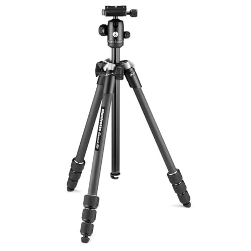 Manfrotto Element MII Mobile Bluetooth MKELMII4BMB-BH, Lightweight Aluminium Travel Tripod, with Carry Bag, Arca-Compatible Ball Head, Load up 8kg, for DSLRs, CSCs, Compact Cameras and Smartphones by Manfrotto - Used condition - US$114.56