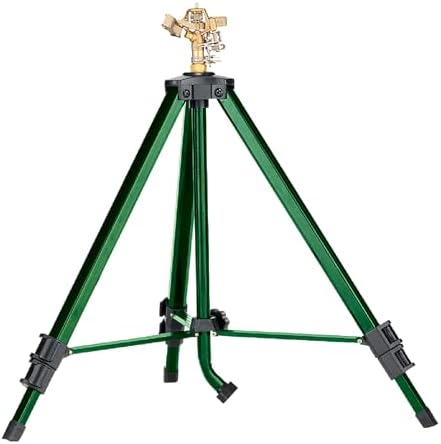 Best Above Ground Sprinkler – Which One Will Transform Your Lawn? 8 Orbit Tripod Lawn Zinc Impact Sprinkler - 360 Degree Rotating Yard Sprinkler with Adjustable Height - Heavy-Duty Zinc - High-Pressure Nozzle - for Large Lawn Coverage - 56667