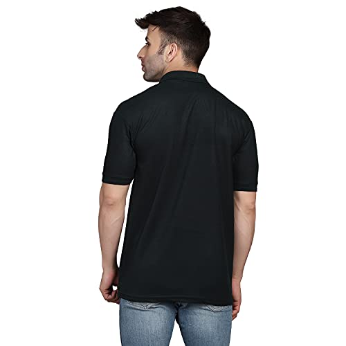 Image of INKKR Men's Combo Polo Neck Cotton Blend Solid T-Shirt (Pack of 2)