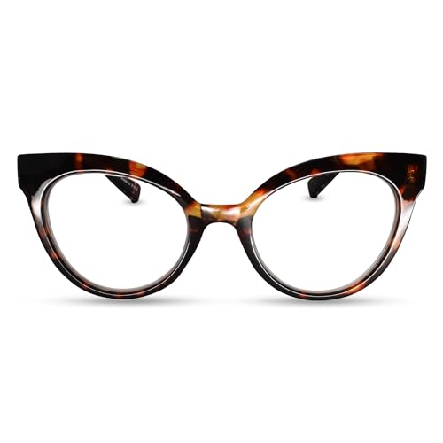 2SeeLife Oversized TR-90 Cat Eye Reading Glasses for Women –