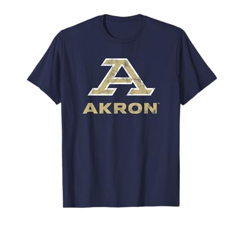 Campus Lab University of Akron Zips Distressed Primary T-Shirt