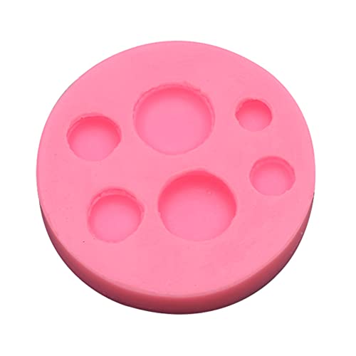 Molde de silicona para decoraciones con forma Macarons 6 cavidades