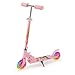 キックボード キッズスクーター 光るLEDタイヤ 子供 キッズ 3～12歳子供用 2輪 幼児車 耐荷重50kg おもちゃ 折り畳み式 持ち運び便利 フットブレーキ ベビー プレゼント PINK