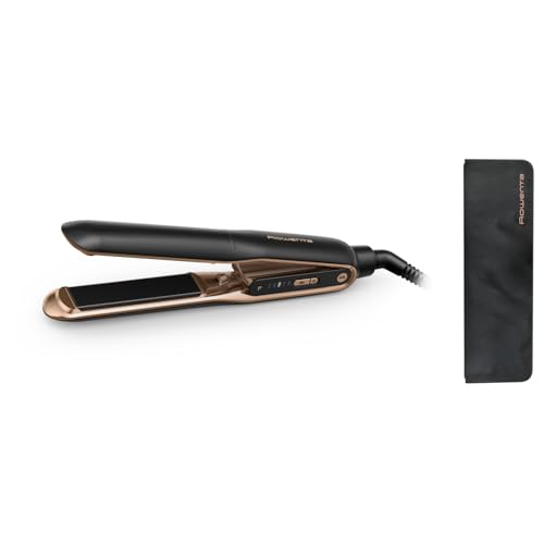 Rowenta Ultimate Experience, Piastra per Capelli Professionale con Tecnologia Thermocare e Ioni Antistatici, 5 Impostazioni di Temperatura per Styling Facile e Capelli Sani, SF8120