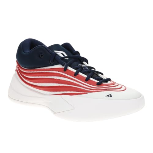 Image of adidas Mens Dame X St. John's University Basketball Sneakers Shoes - Red, White