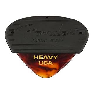 Fender® »MOJO GRIP PICKS – 3 PACK – CELLULOID TORTOISE 351 – HEAVY« Lot de 3 Médiators pour guitare – Épaisseur: Heavy… - Les Beatles, Paul McCartney, John Lennon, RIngo Starr, George Harrison