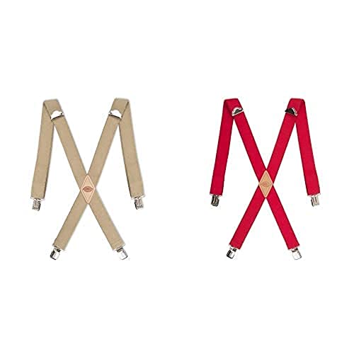 Image of Dickies Men's 1-1 /4 inch Solid Straight Clip Suspender - Adjustable Fit, Heavy-Duty Clips