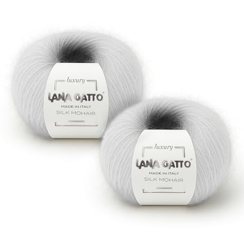 Silk Mohair Luxury Yarns, Premium and Soft Blend...