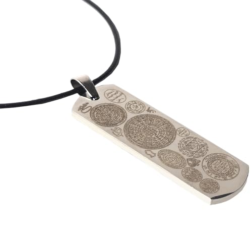 Seal of Suleiman with Quranic Verses and Surahs, Pendant Taweez for Protection from Black Magic, Jinn, and Evil Eye, Spiritual Shielding Amulet