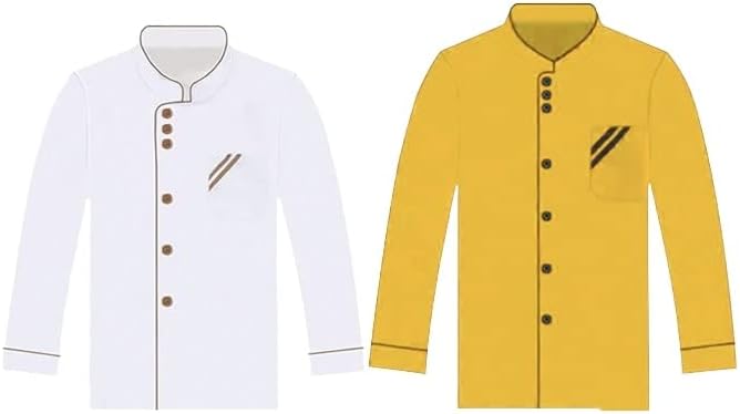 Unisex Men's Chef Coat, Chef Jacket Restaurant Kitchen Chef Uniform with (Small to 6XL size). pack of 2 (CP-09)