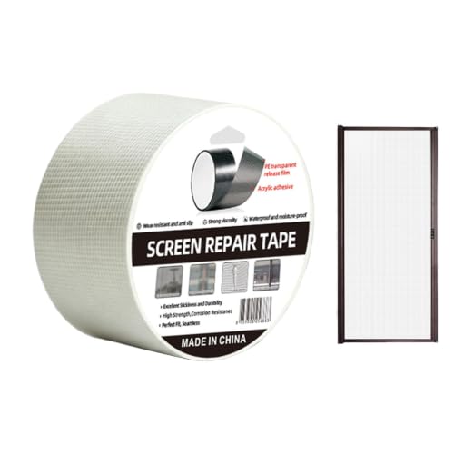 Genérico Reparación de Mosquitera para Ventana | Cinta de Parche Flexible Autoadhesiva | Kit de Reparación Mallas Mosquiteras | Para Tienda de Campaña Autocaravana Apartamento Patio Porche RV Balcón