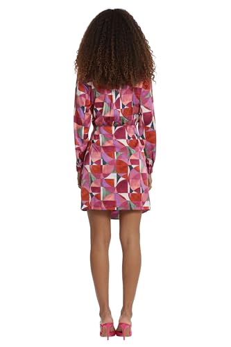 Image of Donna Morgan Women's Donna Morgan Women's Dresses Collared Wrap Shirt Dress