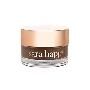 Sara Happ The Lip Scrub: Vanilla Bean Sugar Scrub for Dry Lips – Gently Exfoliate, Polish, and Revitalize Lips with Vitamin E and Jojoba & Grape Oils, Vegan, 0.5 oz.