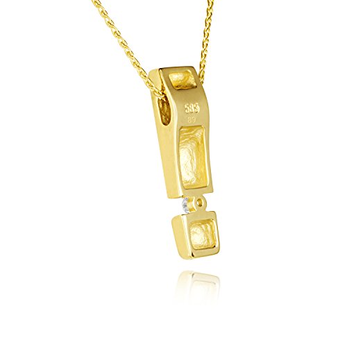 Diamond Line Damen - Halskette 585er Gold 1 Diamant ca. 0,15 ct.