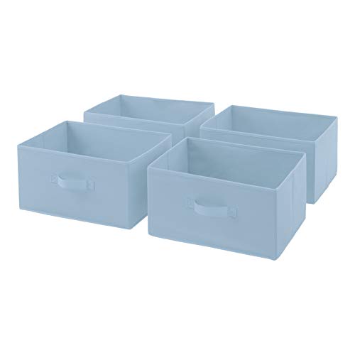 Tiroirs de rechange en tissu pour commode à 4 tiroirs en tissu Amazon Basics - bleu pastel