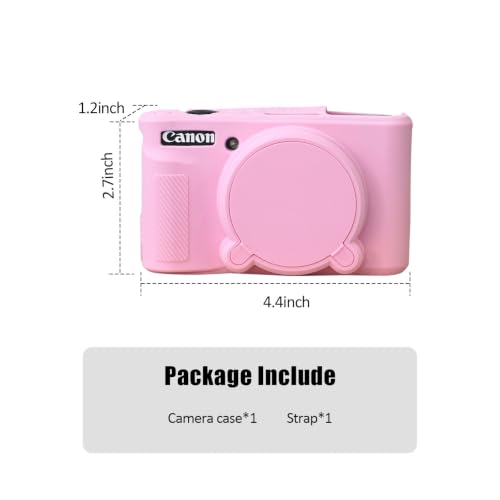 Funda para Canon PowerShot SX740 HS silicona rosa miniatura 4
