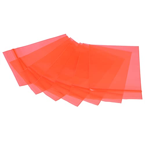 MECCANIXITY Anti Static Bags Shielding Bag 2x2.8inch(5x7cm) Red Transparent Resealable for Hard Drive HDD SSD 50pcs