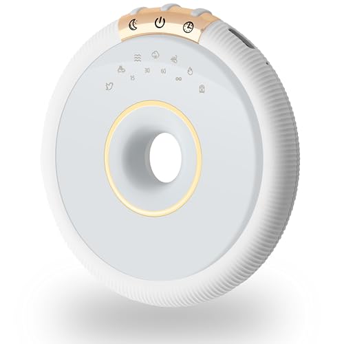 White Noise Machine for Baby & Adult, Portable Sound Machine, 7 Soothing Natural & Brown Sounds with Bluetooth, Compact Sleep Aid, Sound Therapy for Home & Travel, Registry Gift