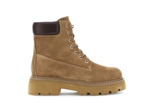 Bottines en daim à lacets femme chaussures montantes automne