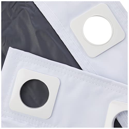 Cortina Blackout Roma Corta Luz com Voil Branca 2,70 m x 1,80 m