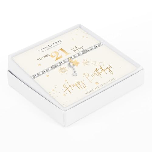 Life Charms Happy 21st Birthday bracelet