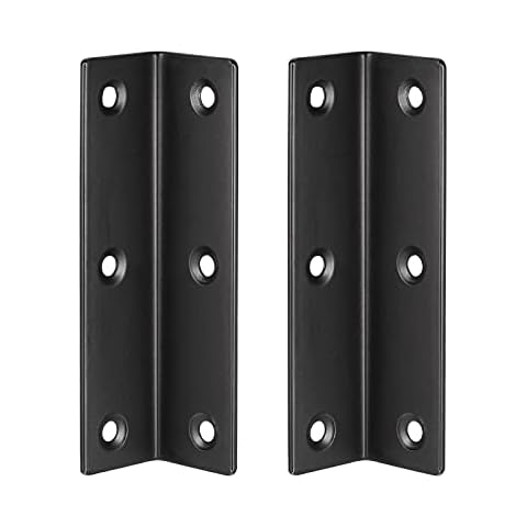 2 Pcs Corner Brackets Heavy Duty Angle Bracket Fasteners Sturdy Brackets Plates for Wood Shelf Cover