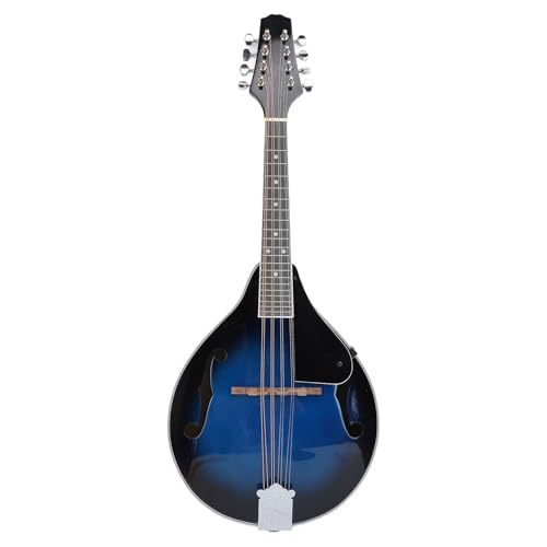 Mandoline A en bois de pêche à 8 cordes avec accordeurs chromés