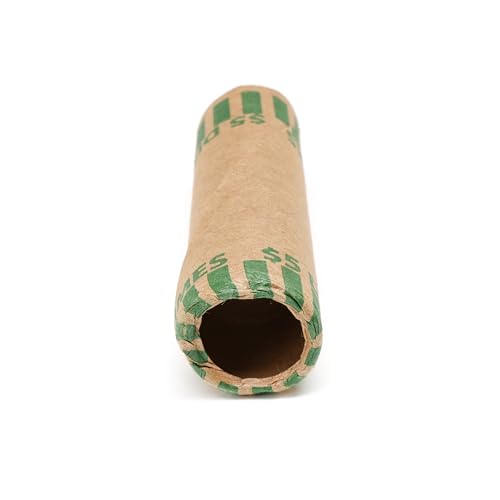 Huron Crimped Dime Coin Wrapper $5 Roll Green (1000 pcs)