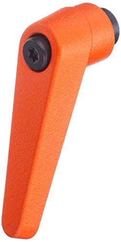 HALDER 24400.0111 Adjustable Clamping levers, Orange, d1=14 mm / d2=M5