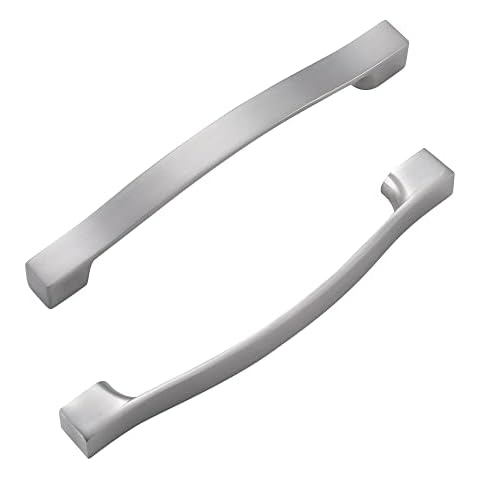 SYZOW Brushed Nickel Kitchen Cabinet Handles-6 Pack Modern Cabinet Pulls, Brushed Nickel Cabinet pulls for Drawer pulls/Kitchen Bedroom (Hole Centers: 192mm) Cover