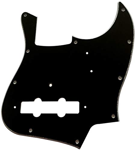 For Fender Japan Jazz Bass Style Guitar Pickguard Scratch Plate (3 Ply Black)