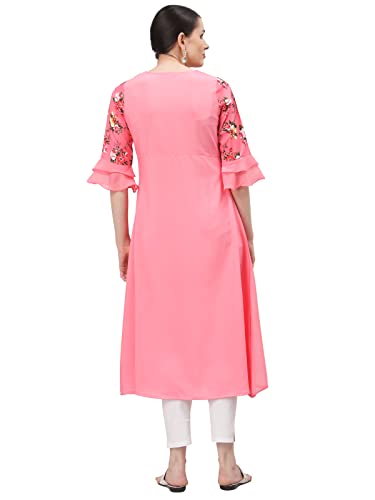 Image of ALC Creation Women's Crepe Printed A-line Kurti