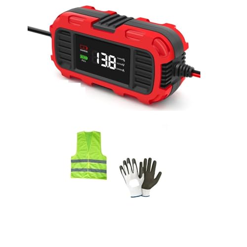 Caricabatterie intelligente 12V 2A per Moto Scooter adatto a batteria da 4Ah a 30Ah COMPATIBILE CON DUCATI SUPERSPORT 750 Mantenitore di Carica Batteria al Piombo dotato di un display LED