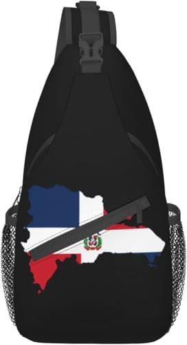 Mochila cruzada unisex negra miniatura 1