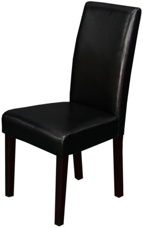 Monsoon Pacific Villa Faux Leather Dining Chairs (2 Set), Black