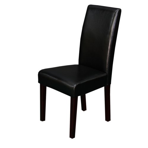Monsoon Pacific Villa Faux Leather Dining Chairs (2 Set), Black #TOP8