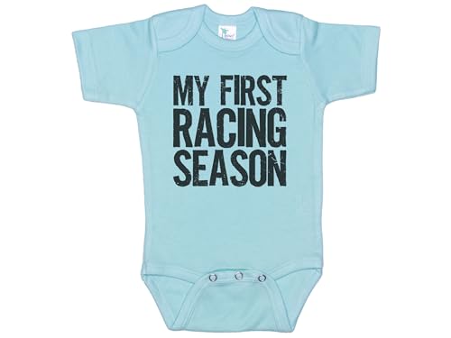 Ebenezer Fire Baby Racing Onesie/My First Racing Season/Unisex Bodysuit/Newborn Racing Outfit
